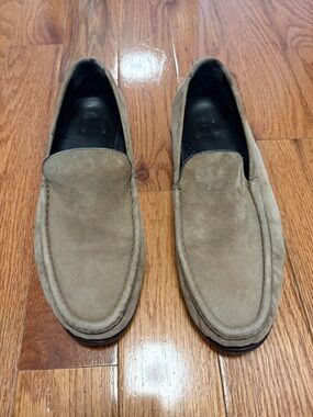 Bruno Magli Men’s Suede Slip-On Loafers in Light Brown